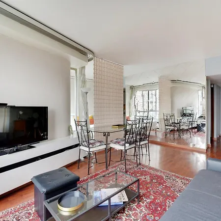 Family Seine & Spacious Flat 8min Walk To Eiffeltower Ac